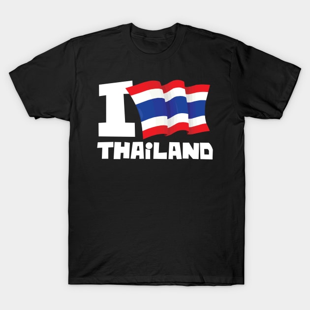 I Love Thailand T-Shirt by KewaleeTee